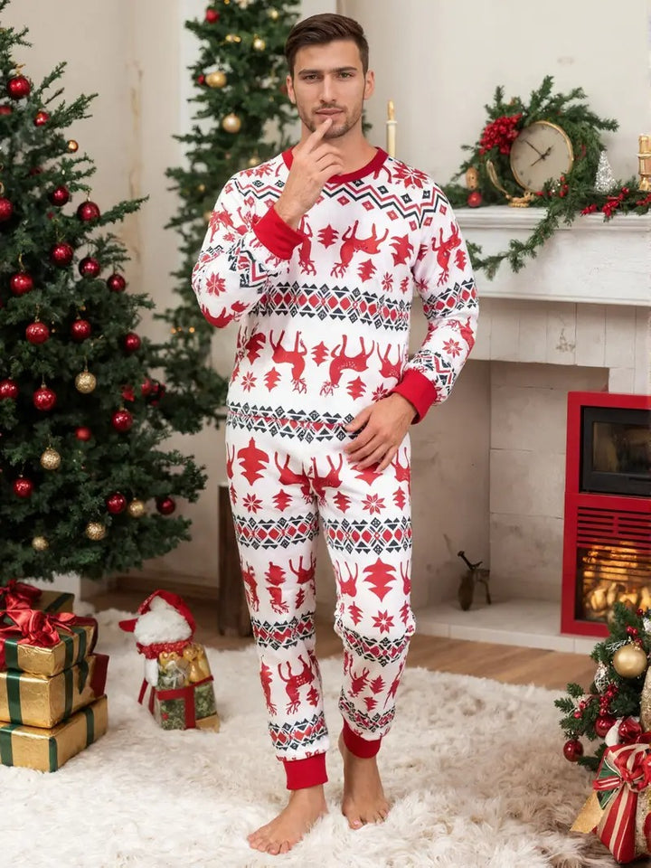 Men’s Nordic Reindeer Christmas Pyjama Set