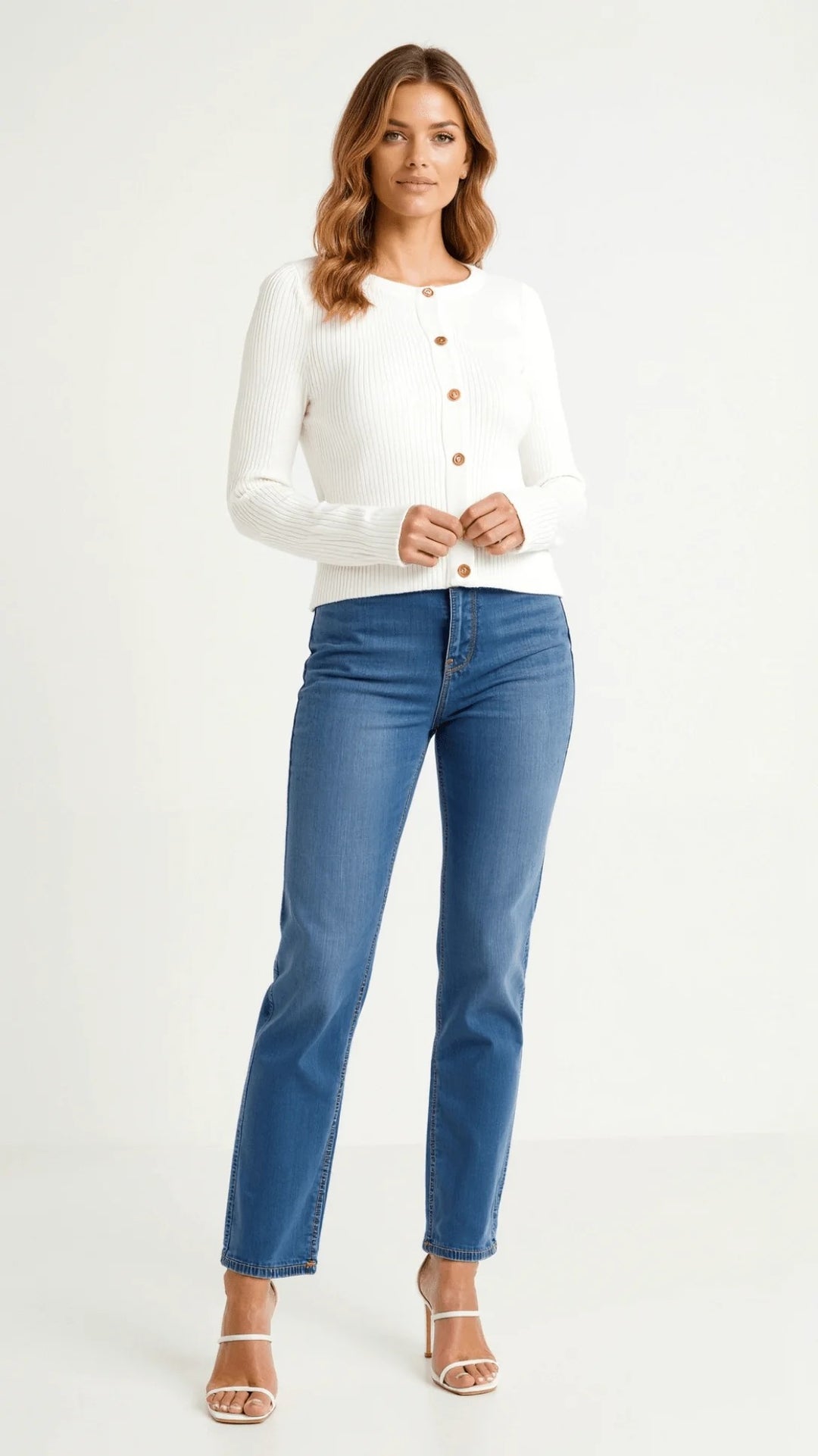 Women’s Elara Ribbed Button-Up Cardigan