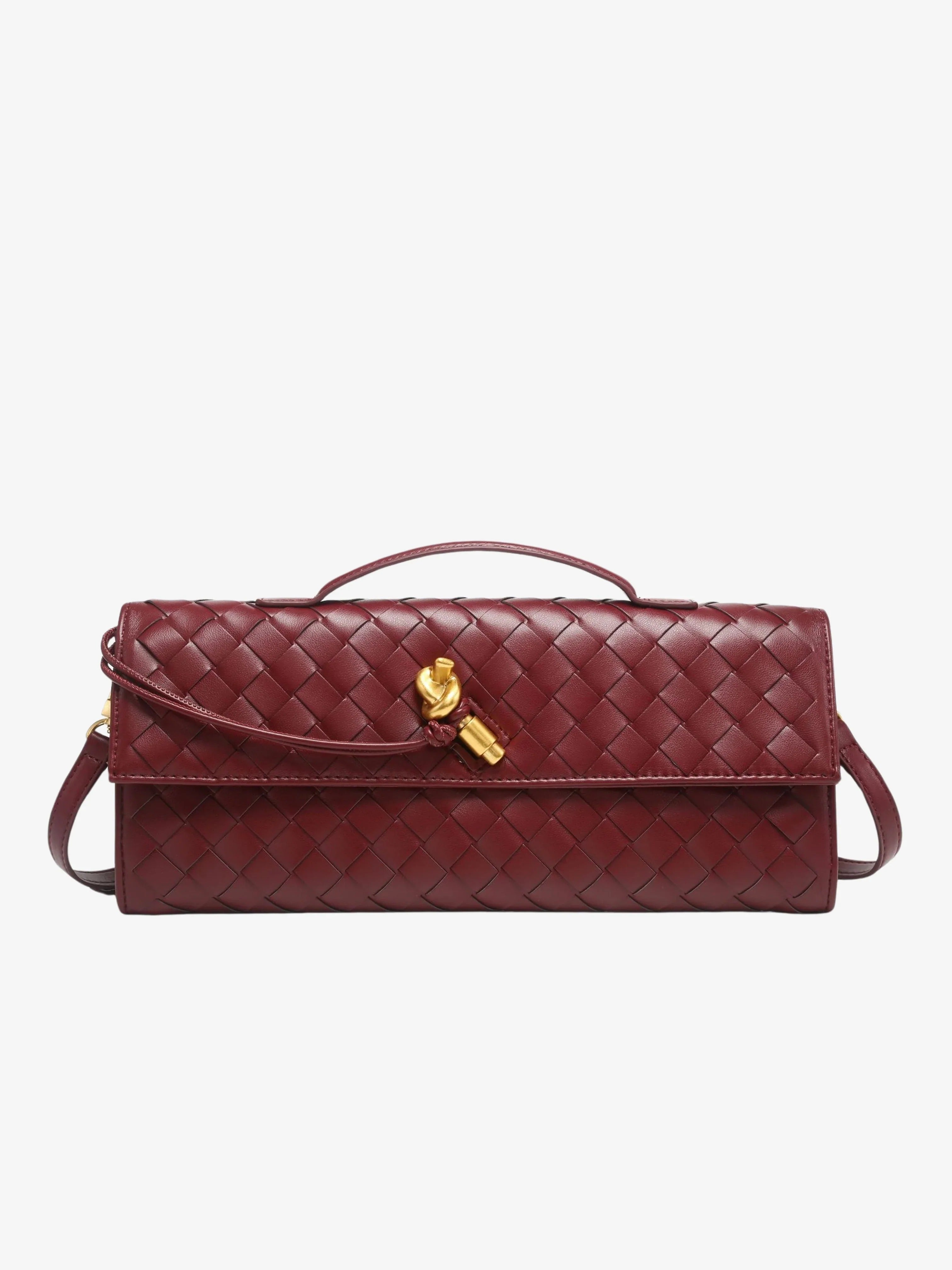 Women’s Woven Crossbody Clutch – Victoria Muse