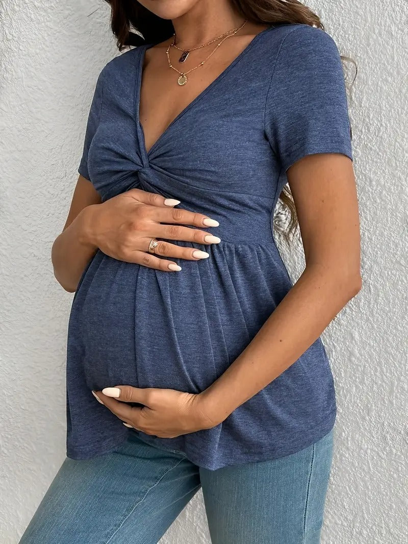 Women’s Serenity Twist-Front Maternity Top