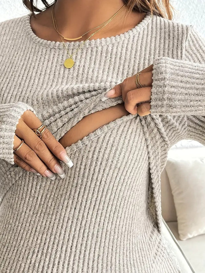 Women’s CozyLift Maternity & Nursing Knit Top