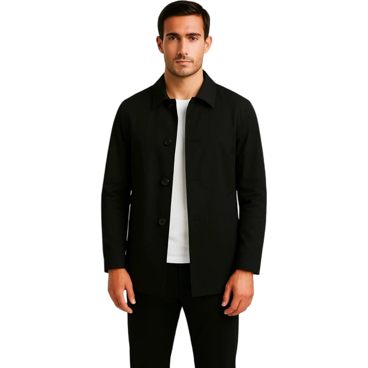 Men’s Oliver Minimalist Button-Up Coat
