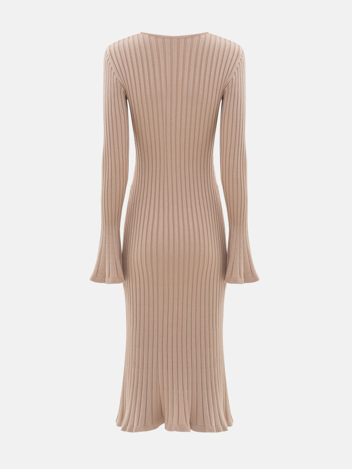 Women’s Elara Ribbed Keyhole Midi Dress