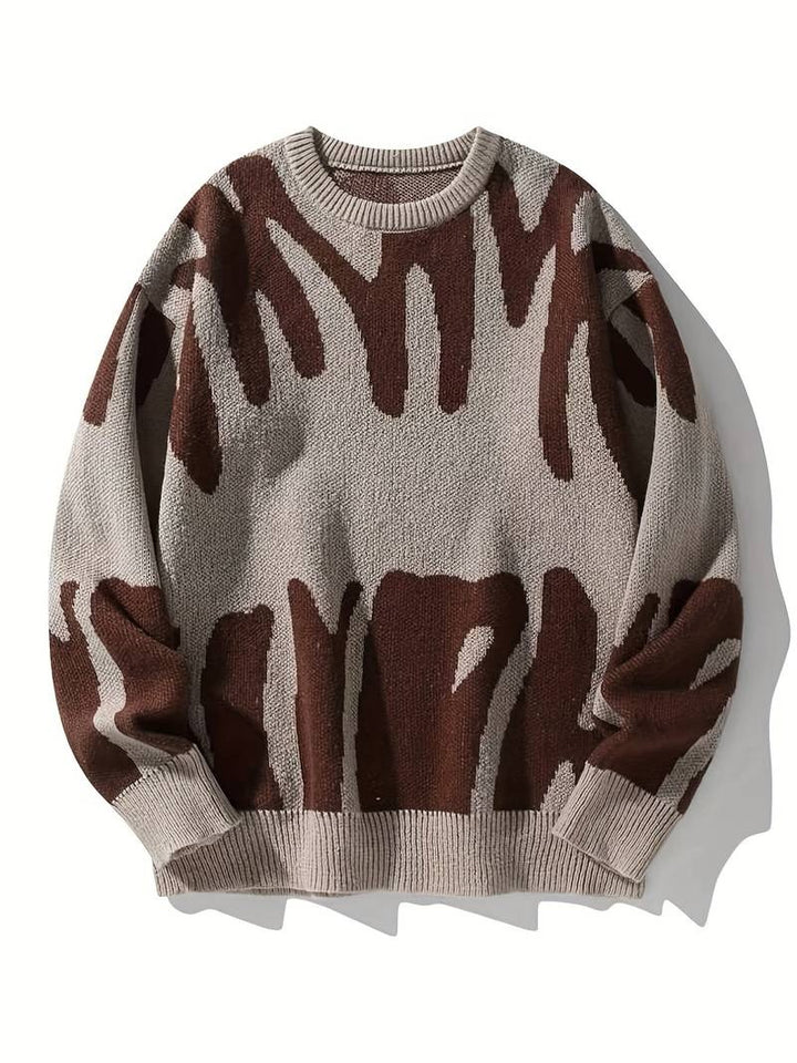 Men’s Orion Abstract Pattern Knit Sweater
