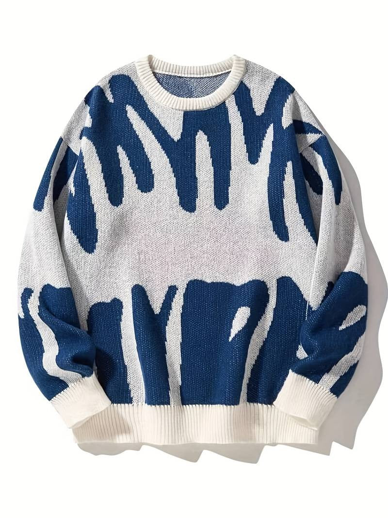 Men’s Orion Abstract Pattern Knit Sweater