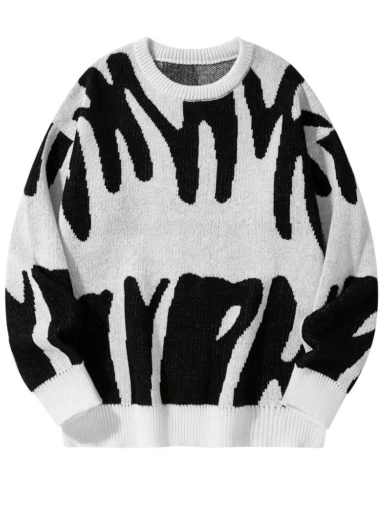 Men’s Orion Abstract Pattern Knit Sweater