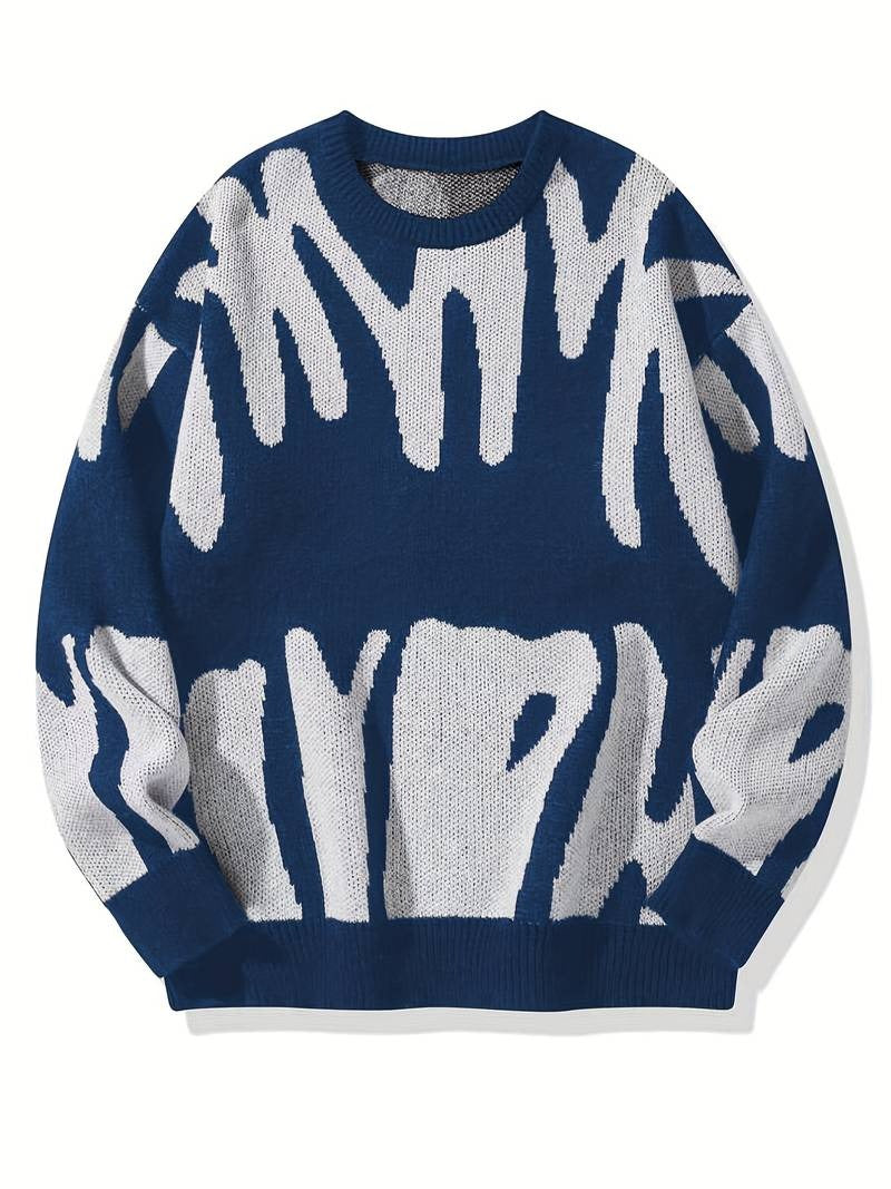 Men’s Orion Abstract Pattern Knit Sweater