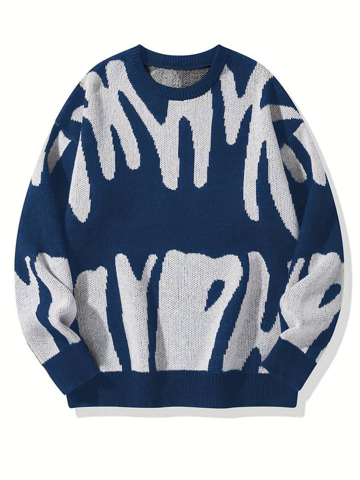 Men’s Orion Abstract Pattern Knit Sweater