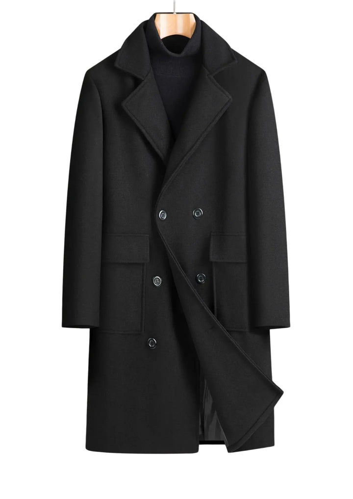 Men’s Langford Double-Breasted Overcoat
