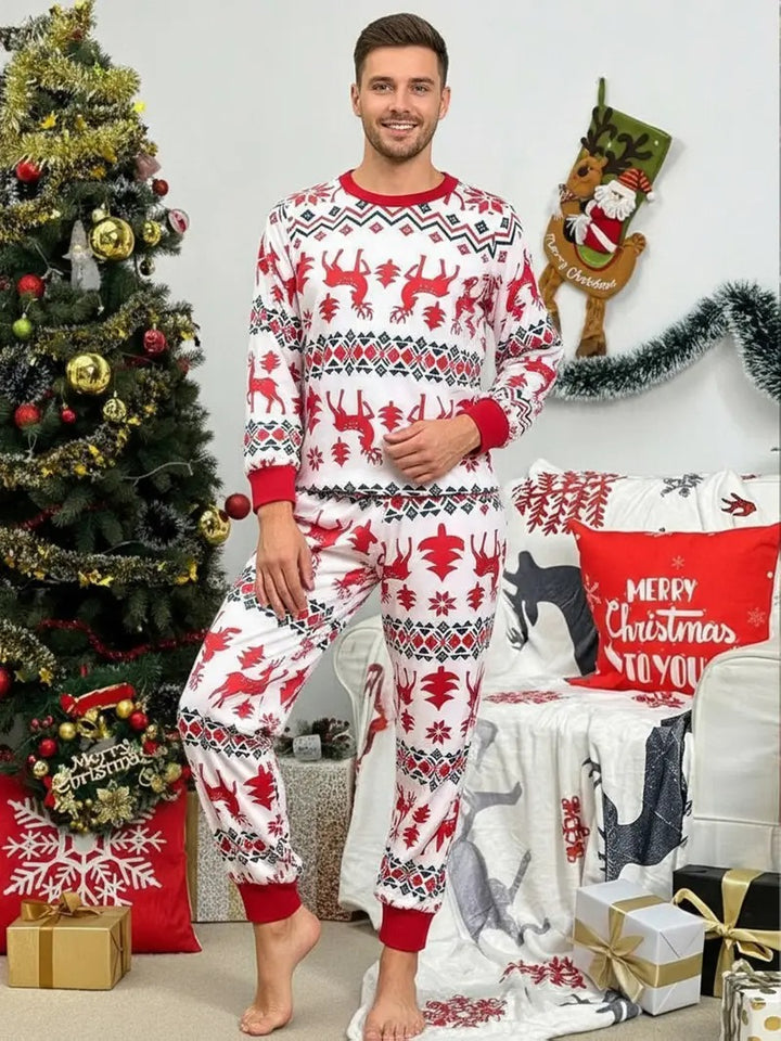 Men’s Nordic Reindeer Christmas Pyjama Set