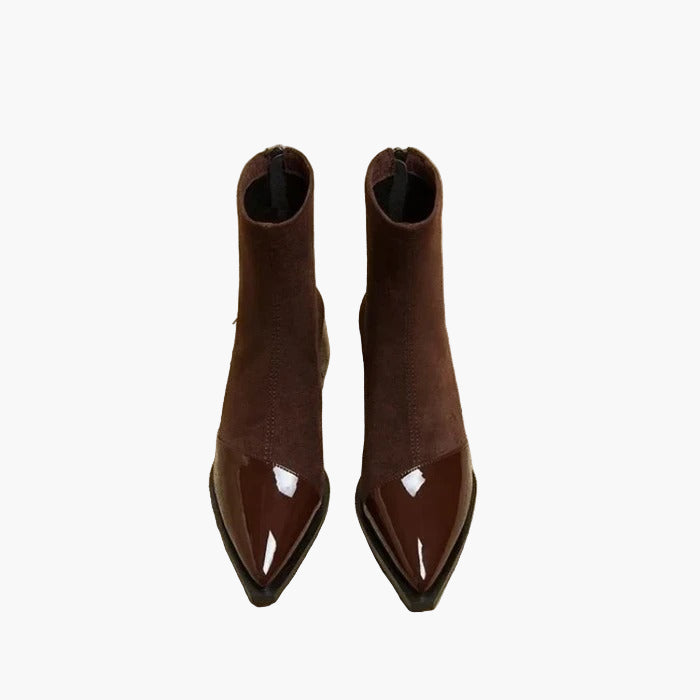 Women’s Patent-Trim Ankle Boots