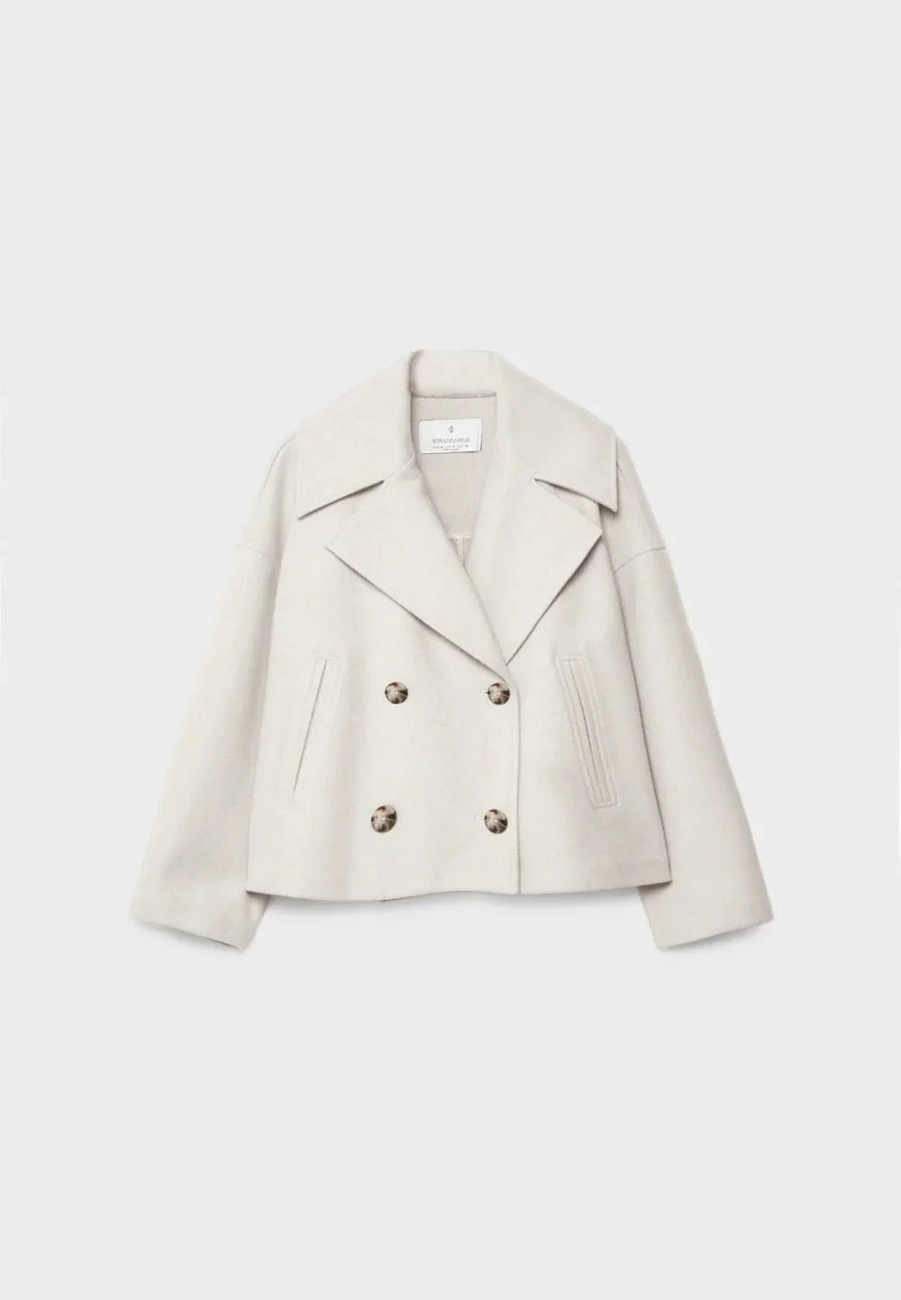 Women’s Cropped Double-Breasted Coat