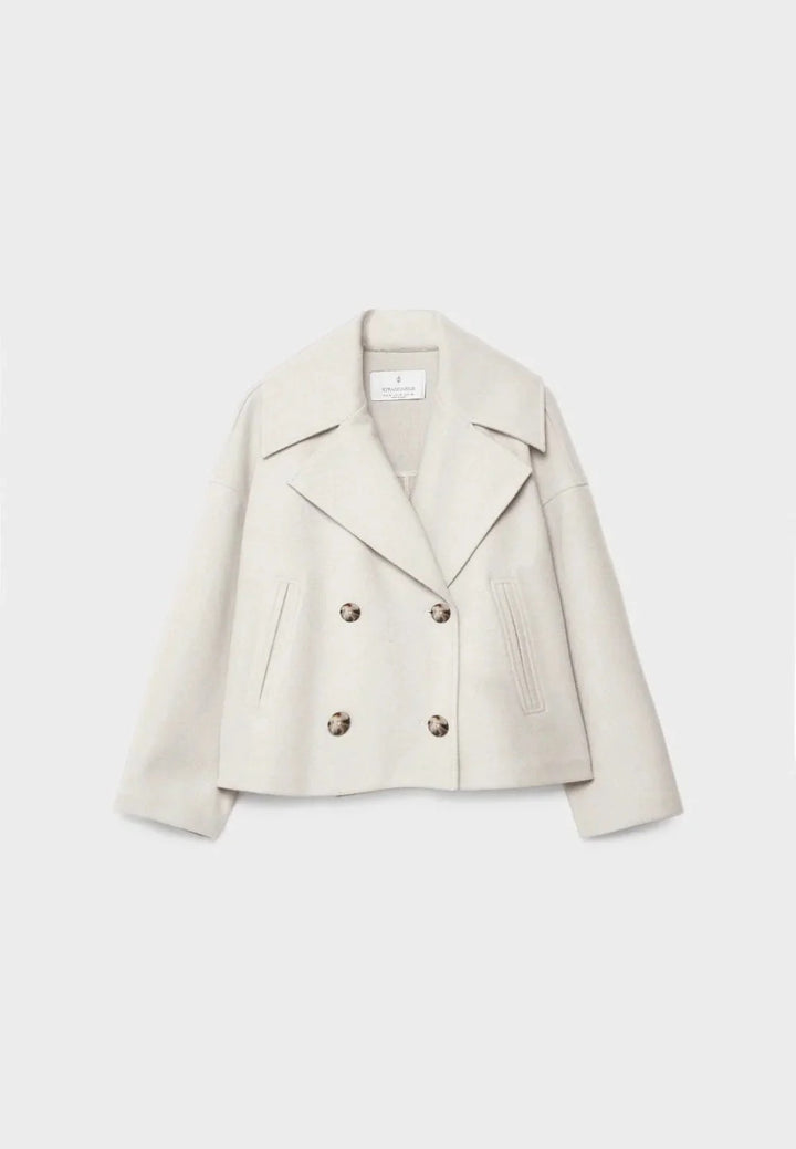 Women’s Cropped Double-Breasted Coat