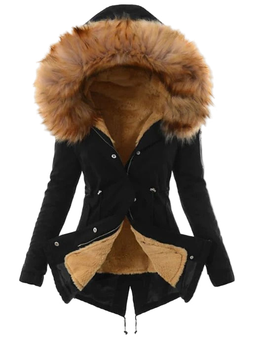 Women’s Luxe Faux Fur Hooded Parka