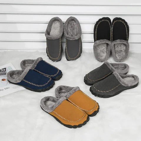 Men’s Jasper Faux Fur-Lined Slip-On Slippers