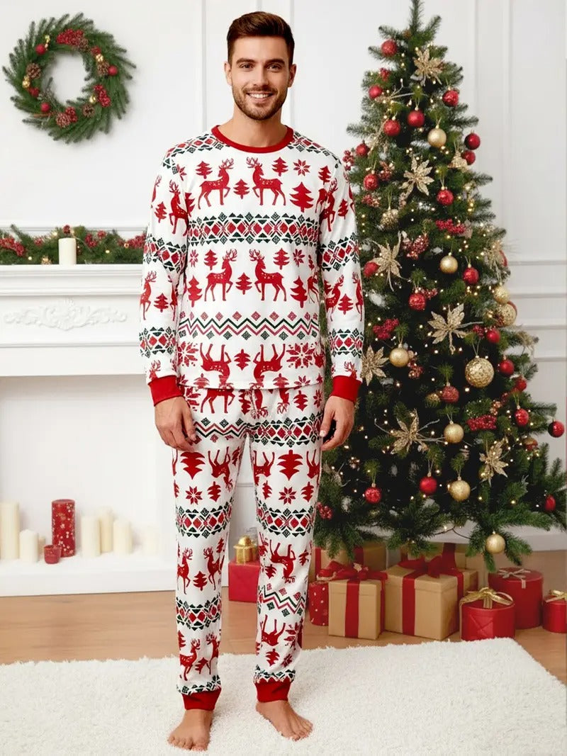 Men’s Nordic Reindeer Christmas Pyjama Set