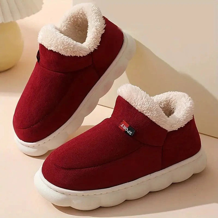Women’s Cozy Fleece-Lined Winter Slip-On Shoes