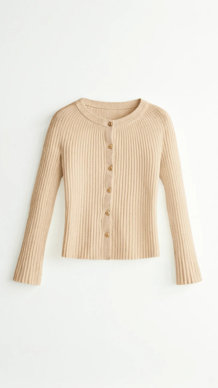 Women’s Elara Ribbed Button-Up Cardigan