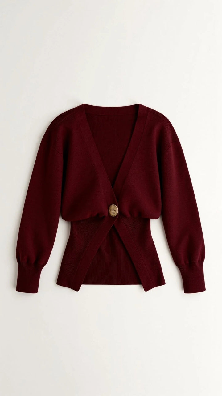 Women’s Amara Deep V Button Cardigan