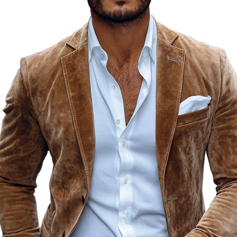 Men’s Hamilton Suede Tailored Blazer