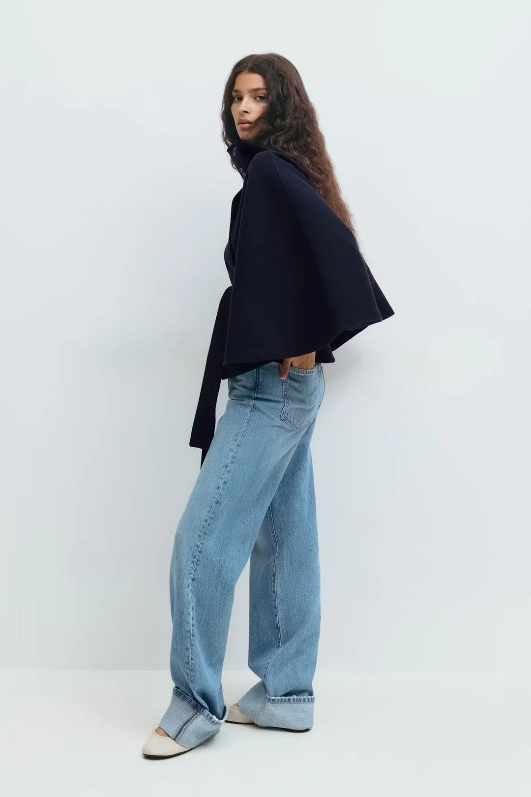 Women’s Celeste Belted Cape Coat