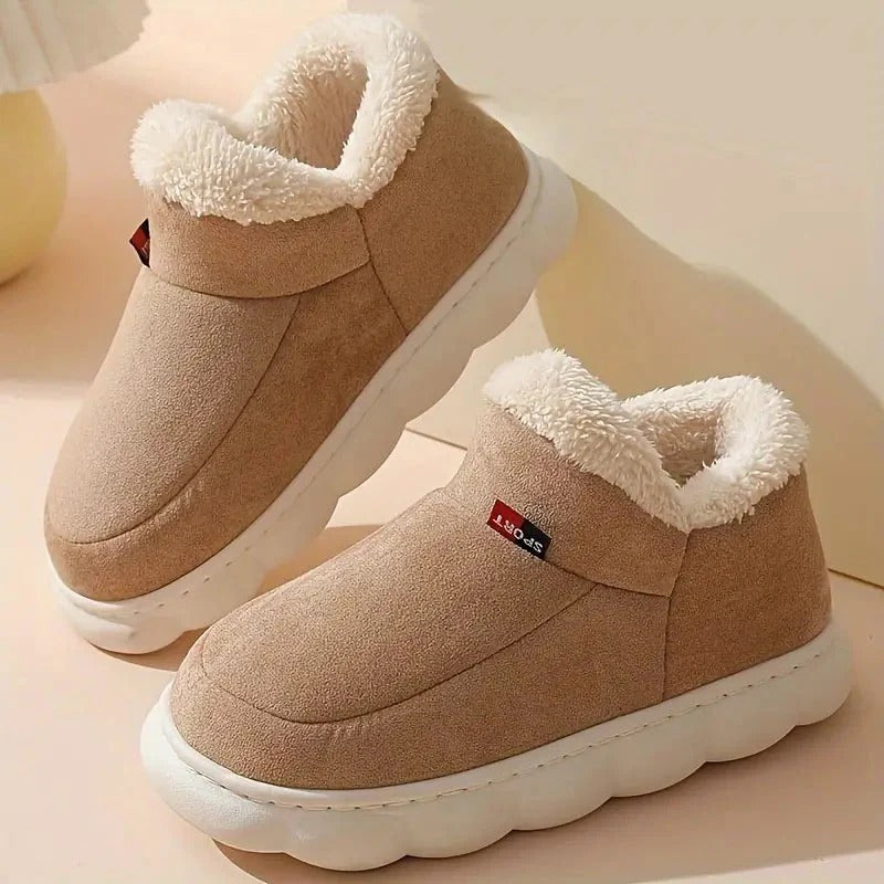 Women’s Cozy Fleece-Lined Winter Slip-On Shoes