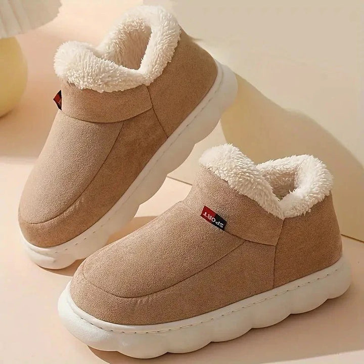 Women’s Cozy Fleece-Lined Winter Slip-On Shoes
