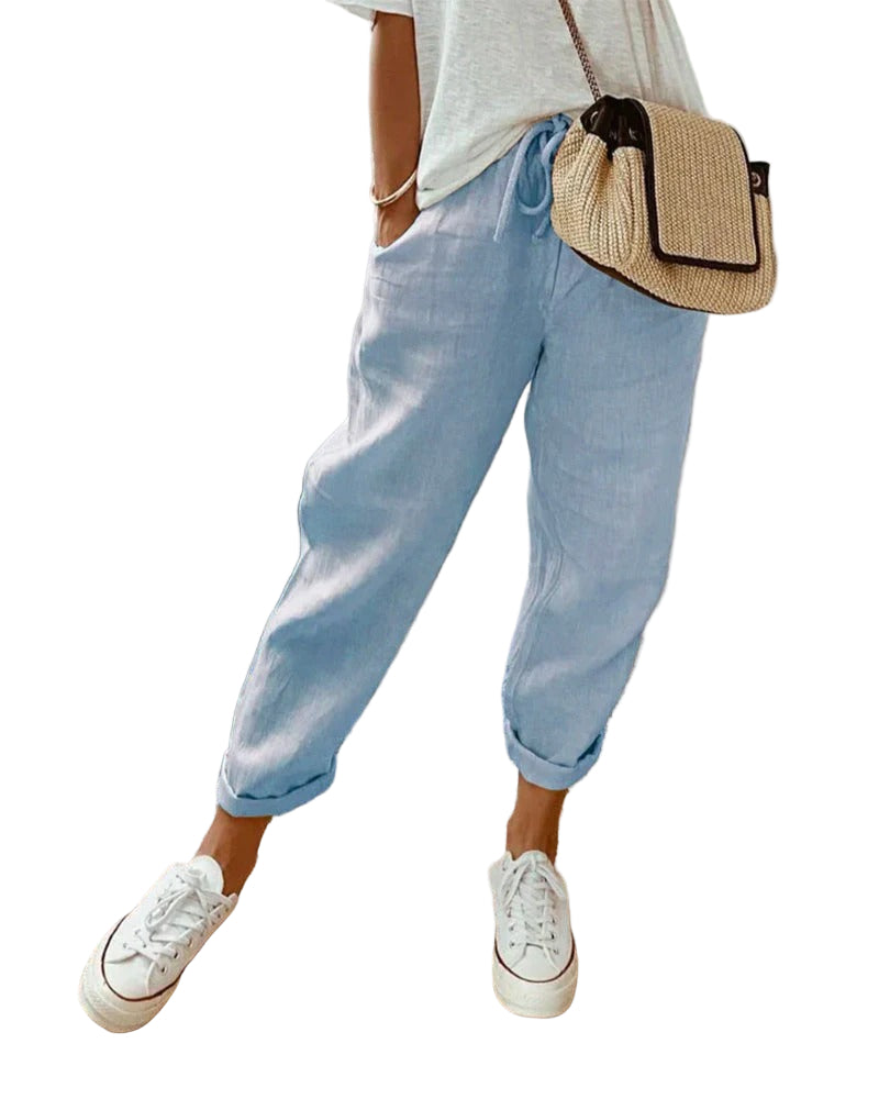 Women’s Lightweight Linen Trousers