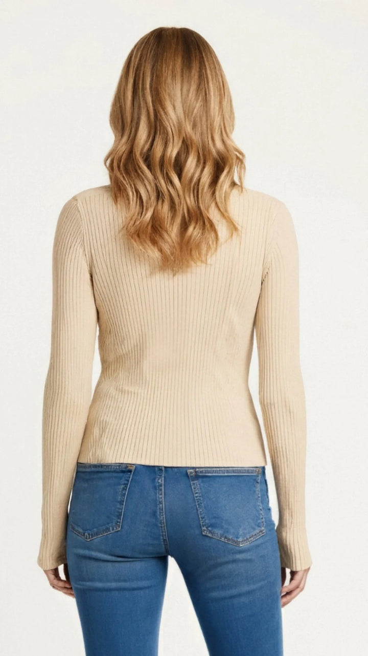 Women’s Elara Ribbed Button-Up Cardigan