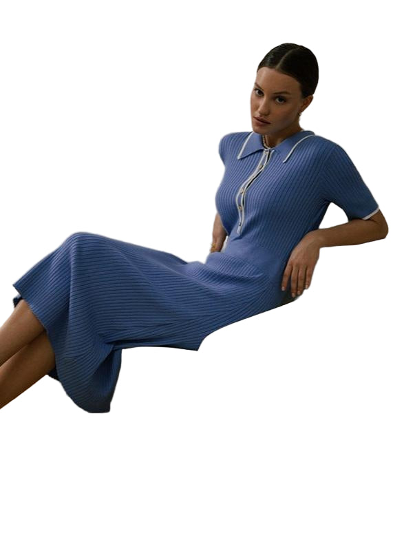 Women’s Polo Knit Midi Dress