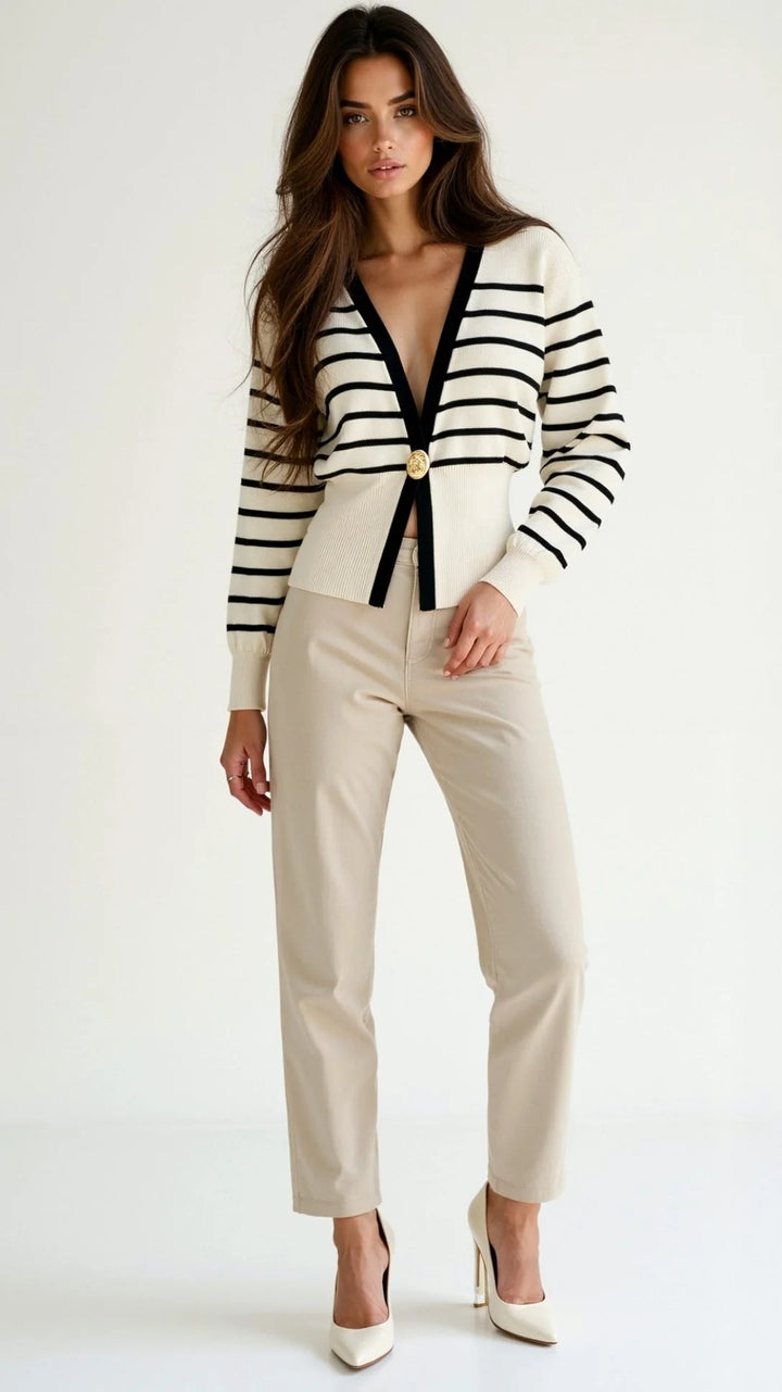 Women’s Amara Deep V Button Cardigan