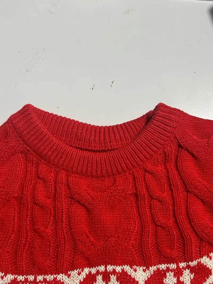 Men’s Nordic Reindeer Cable Knit Christmas Jumper – Classic Winter Sweater