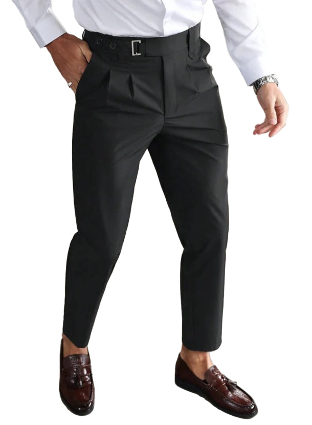 Men’s Vincenzo High-Waist Pleated Trousers
