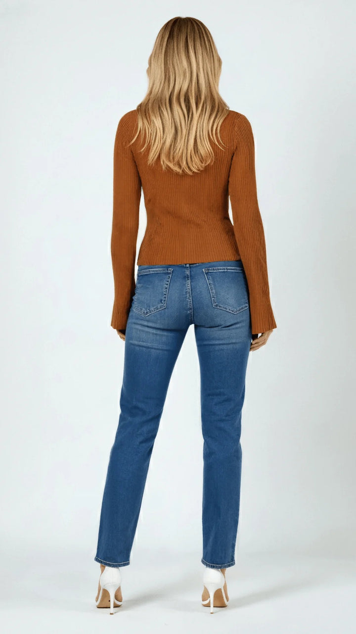 Women’s Elara Ribbed Button-Up Cardigan