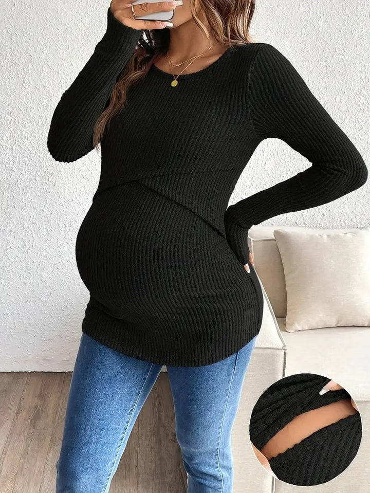 Women’s CozyLift Maternity & Nursing Knit Top