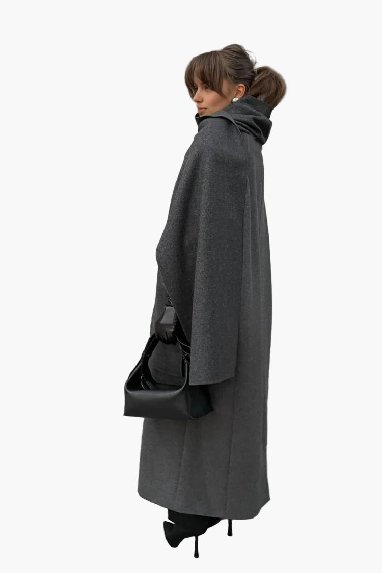 Women’s Monaco Wool Cape Coat with Scarf