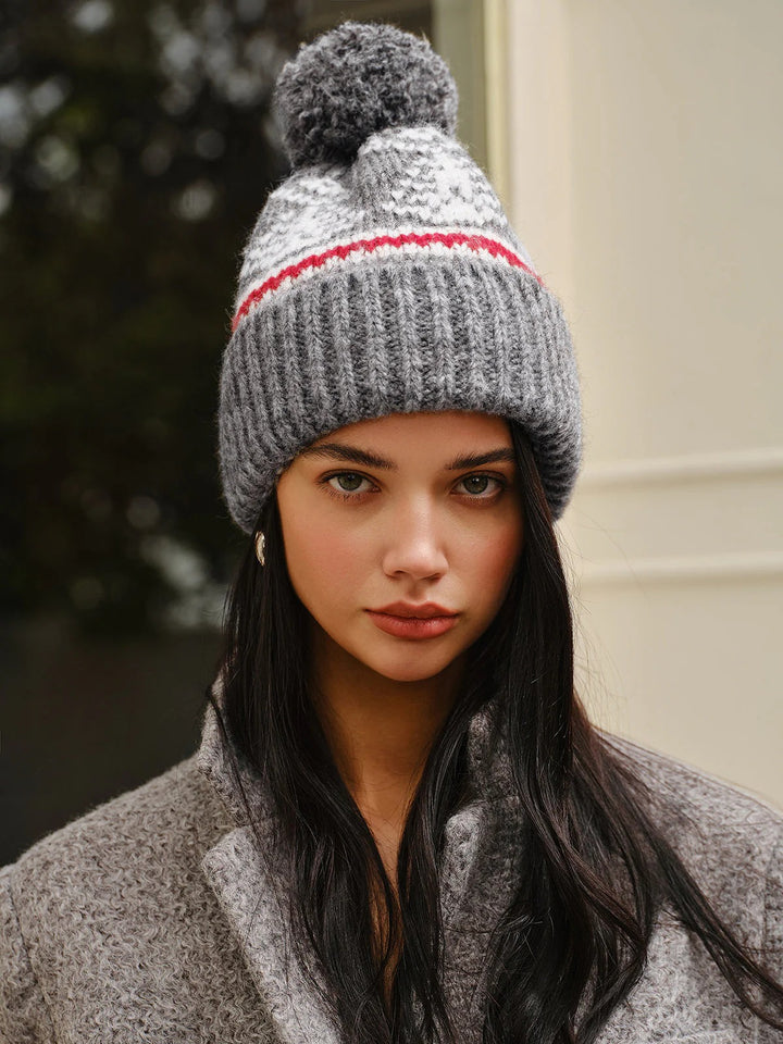 Women’s Elise Nordic Pom-Pom Knit Beanie