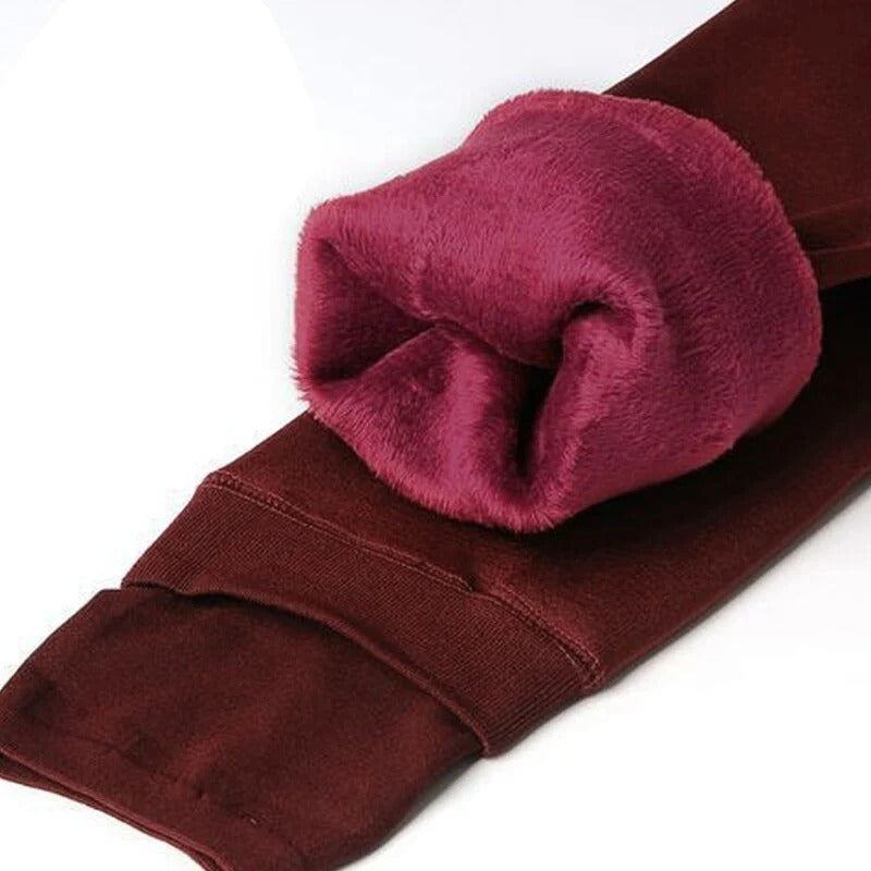 Women’s Fleece-Lined Winter Leggings – High-Waist Thermal Comfort