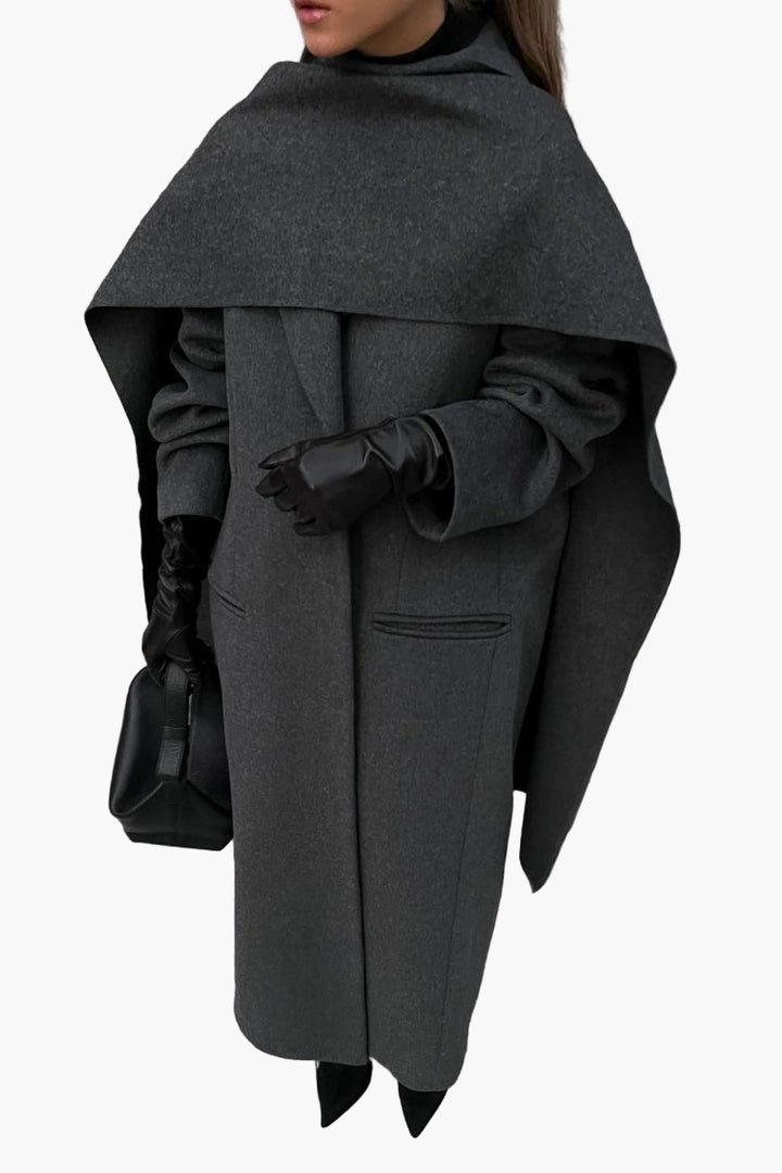 Women’s Monaco Wool Cape Coat with Scarf