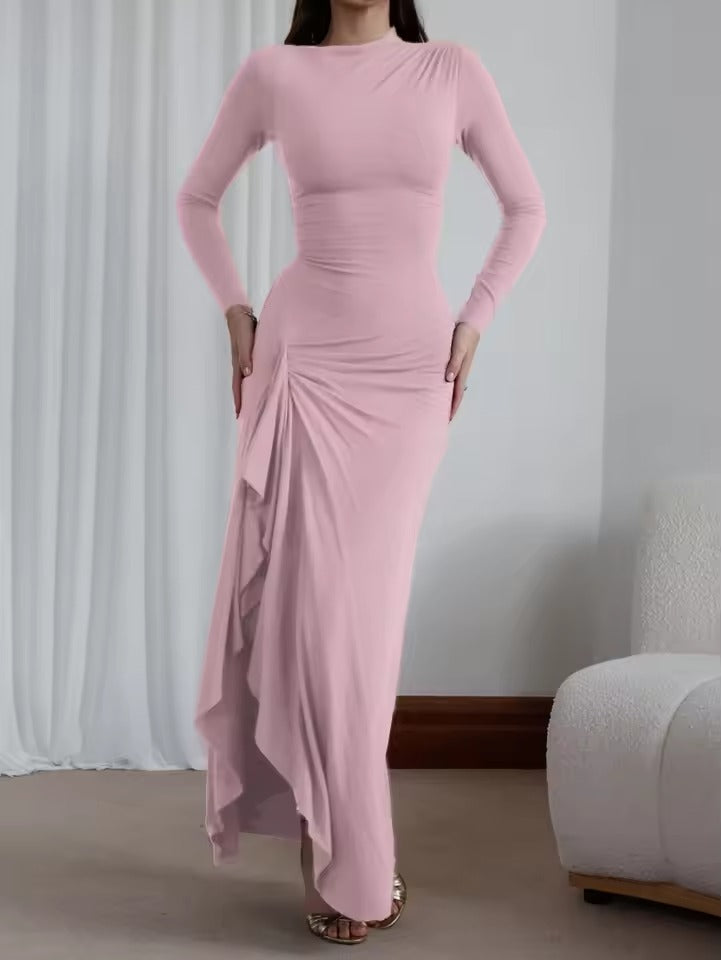 Women’s Celestine Draped Long Sleeve Maxi Dress