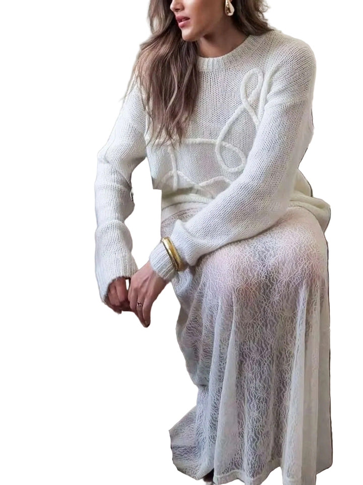 Women’s Textured Wool Pullover – Timeless Cozy Knit Jumper