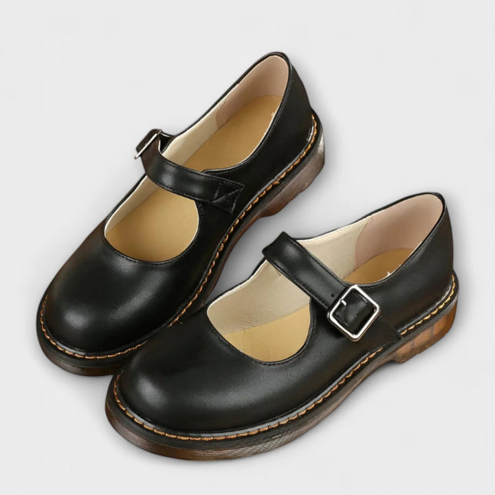 Women’s Classic Mary Jane Comfort Flats – Vintage-Inspired Everyday Shoes