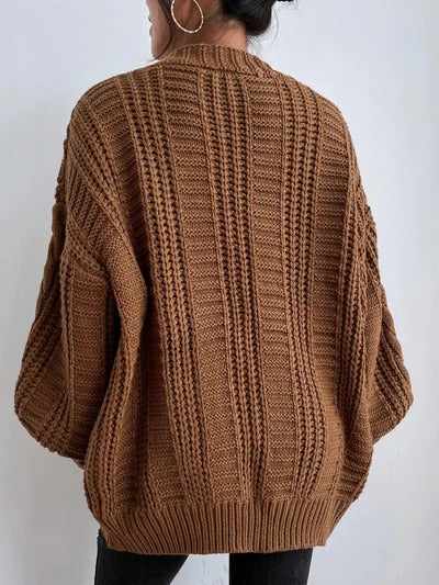 Women’s Oversized Cable Knit Cardigan