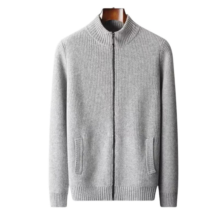 Men’s Chevron Zip Knit Cardigan