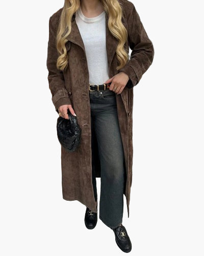 Women’s Suede Trench Coat