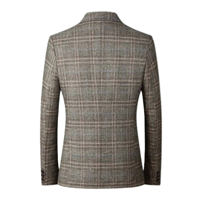 Men’s Wentworth Checked Wool Blazer