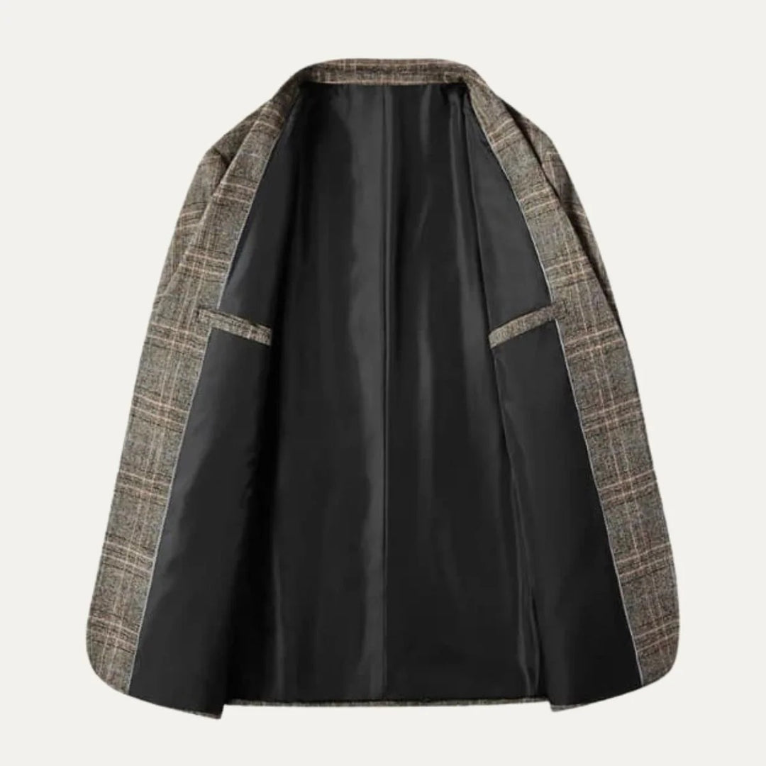 Men’s Wentworth Checked Wool Blazer