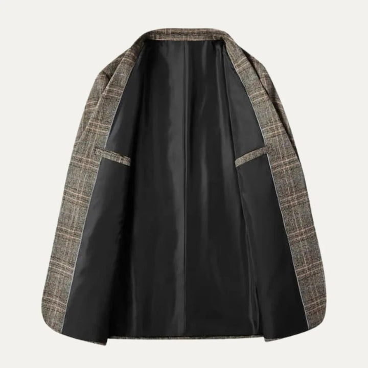 Men’s Wentworth Checked Wool Blazer