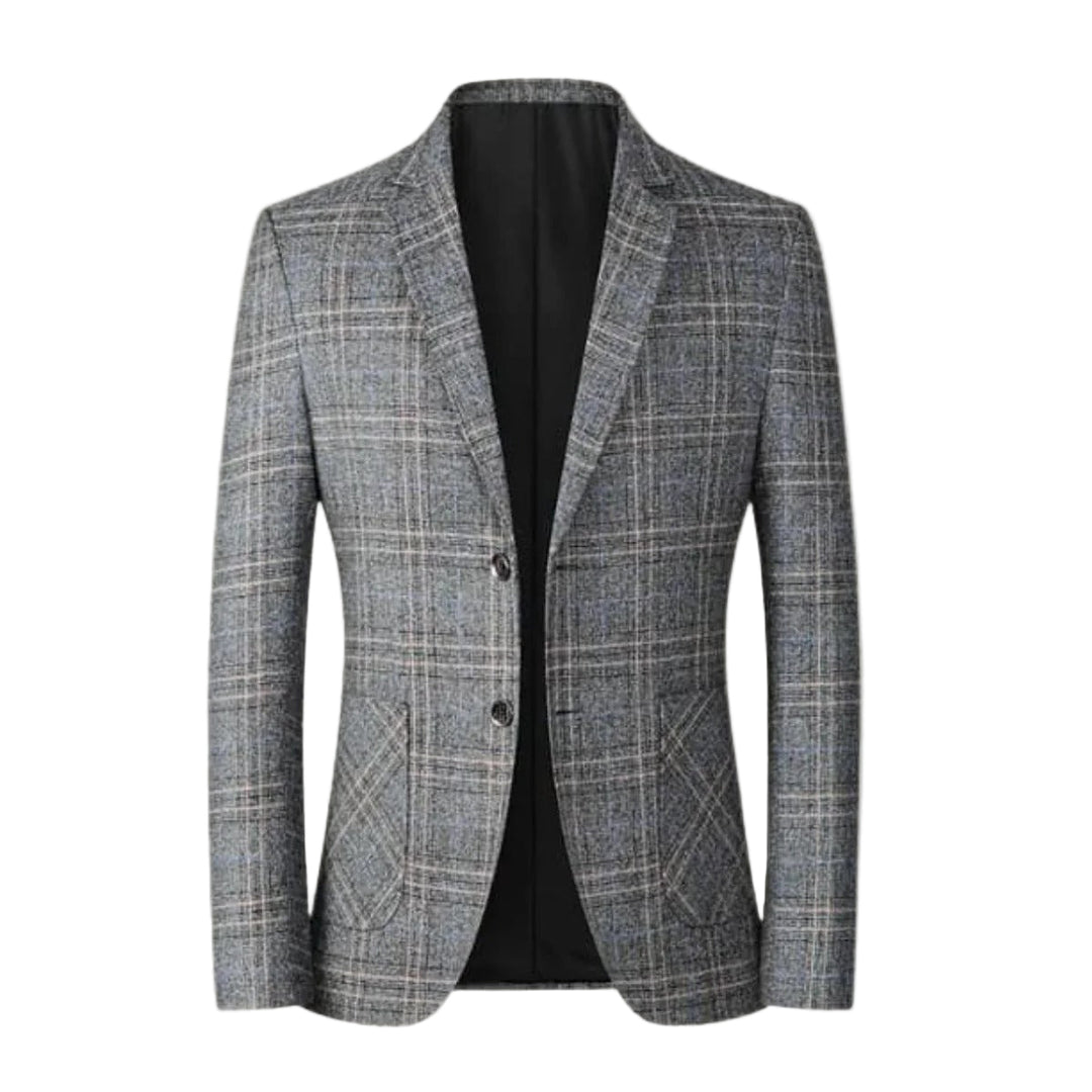 Men’s Wentworth Checked Wool Blazer