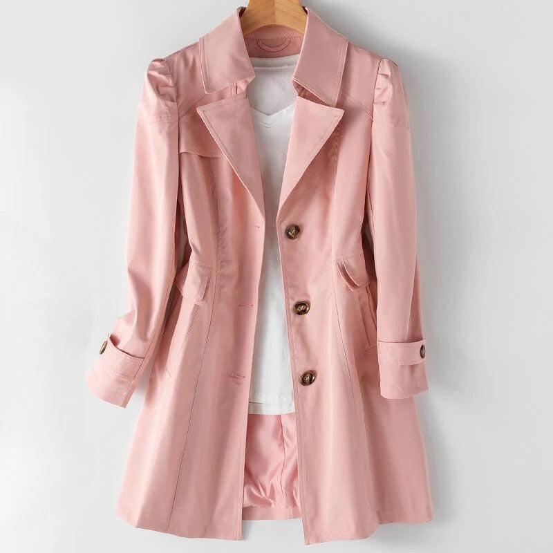 Women’s Eloise Classic Button-Up Trench Coat